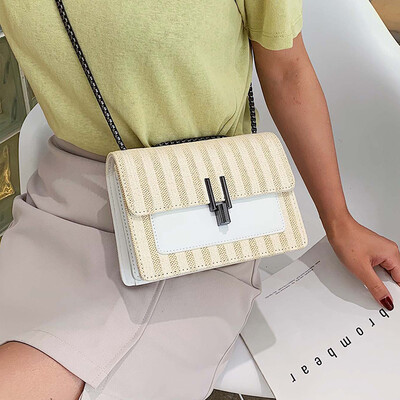 

Net red small bag wild foreign women handbag 2019 new fashion chain bag summer small fresh wild ins oblique