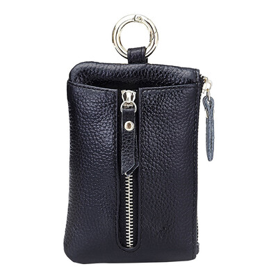 

Tailored Fashion Unisex Multi-Function Leather Zipper Coin Purse Keys Holder Card Package