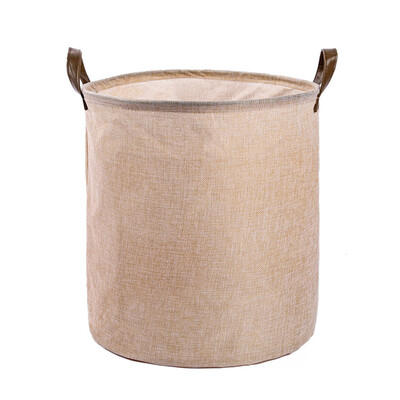 

Toponeto Cotton Linen Waterproof PE Coating Storage Basket Sundries Storage Box