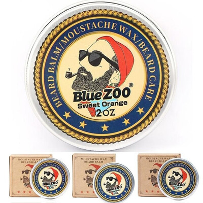 

Fashion Moustache Organic Wax Balm Man Organic Conditioner Cream Beard Balm Sweet OrangeSandalwoodEucalyptus Moustache Wax