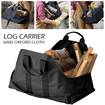 

600D Oxford Cloth Firewood Carrier Log Carrier Wood Carrying Bag for Fireplace