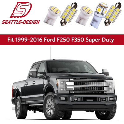 

14x White LED Bulb interior light package kit For 1999-2016 Ford F250 Super Duty