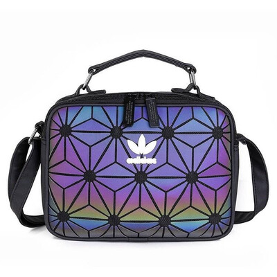 

Adidas official original brand off white 3D diamond design shoulder bag street fashion camera men women handbag student school bag