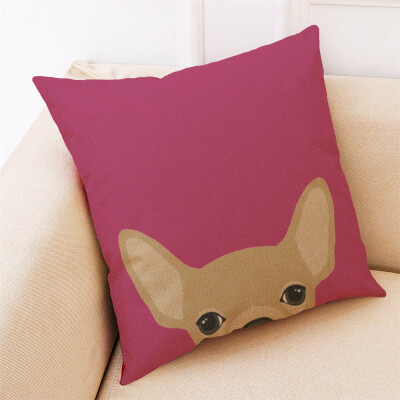 

〖Follure〗Home Decor Cushion Cover Cute Dog Head Throw Pillowcase Pillow Covers