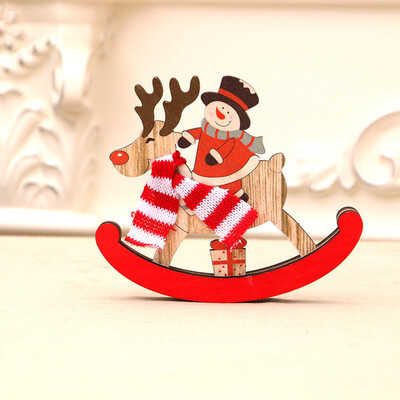 

Gobestart Christmas Decorations Christmas Wooden Pendant Bow Wooden Tag