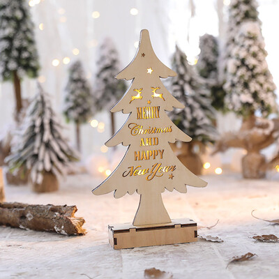 

Toponeto LED Light Cute Christmas Elk Ornaments Window Holiday Decoration Adornment A