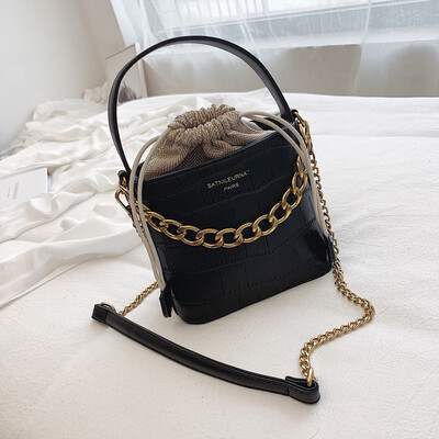 

Tailored Fashion Women Serpentine Leather Crossbody Bags Messenger Bucket Bag Handle Bag
