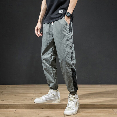 

Gobestart Mens Summer New Style Fashion Overalls Casual Pure Colour Comfortable Trousers