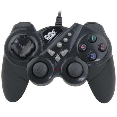 

Wired Game Controller Handle Shock Stick JoyPad Dual Shock Vibration Gamepad For PC
