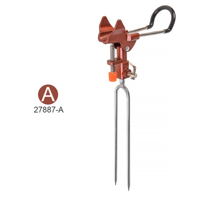 

Adjustable Stainless Steel Fishing Pole Rods Stand Metal Handle Support Holder