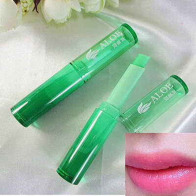 

2Pcs Aloe Vera Gel Changeable Color Lipstick Long Lasting Non Sticky Lip Cream