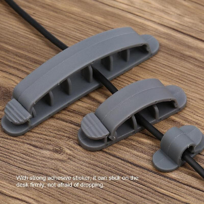 

CC-926 10pcs Desktop Cable Holder Phone Cable Organizer Winder Earphone Clip Charging Cable Holder Wire Fixer ABS Holder