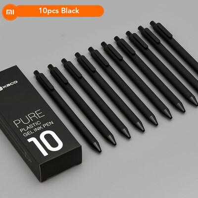 

10PcsLot Xiaomi KACO 05mm Xiaomi Mi Signing PEN Gal Ink Smooth Writing Durable Signing Black Refill
