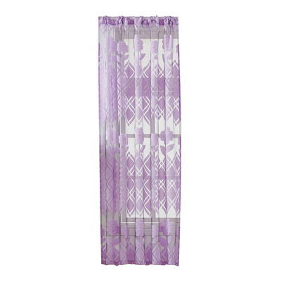 

Lattice Gold Flower Sheer Curtain Window Screening Window Rod Pocket Curtain Panel for Living Room Bedroom Dining Room 39"X51" 1 P