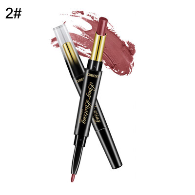 

2 in 1 Double Ended Rotary Long Lasting Matte Lip Liner Lipstick Makeup Cosmetic