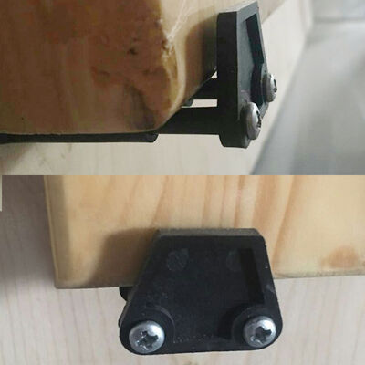 

Premium Plastic Bottom Floor Guide Wall Mounted Sliding Barn Door Hardware with Screws Door Roller Guide Bottom Floor Guide