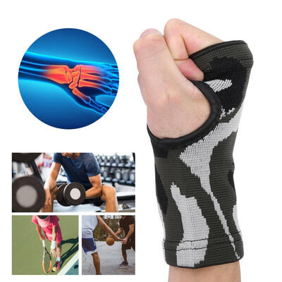 

Greensen Elastic Nylon Camouflage Breathable Sports Gym Support Wrist Gloves Hand Palm Gear Protector
