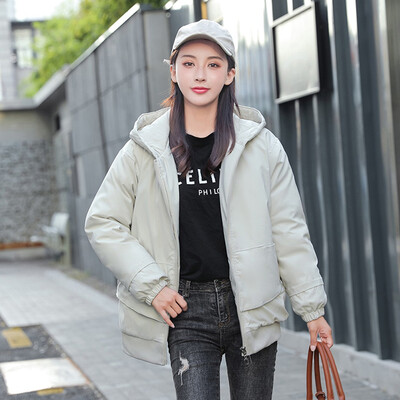 

Toponeto Womens Fashion Short Embroidered Printing Zipper Hooded Jacket Pocket Coats