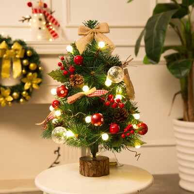 

Siaonvr Artificial Flocking Christmas Tree LED Multicolor Lights Holiday Window Decor