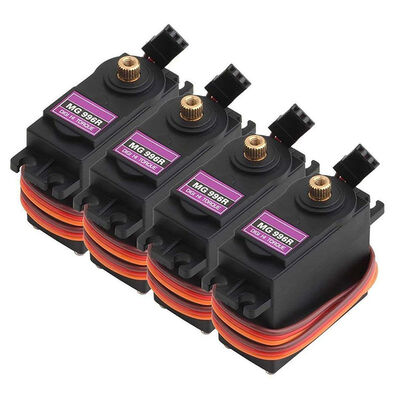 

4PCS MG996R 55g Metal Gear Torque Digital Servo Compatible for Futaba JR RC Helicopter Car Boat Robot