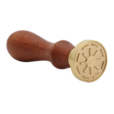 

Antique Planet Wood Handle Metal Sealing Wax Stamp for Wedding Craft Decor