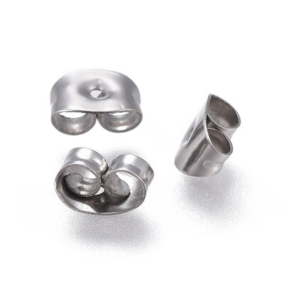 

304 Stainless Steel Ear Nuts Stainless Steel Color 6x45x3mm Hole 08mm