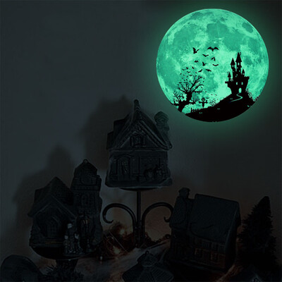 

〖Follure〗Luminous Moon Removable Wall Sticker Home Halloween Decoration