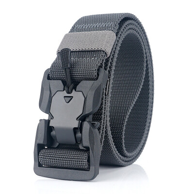 

New Unisex belt Solid Color Nylon Insert Buckle Men Belt Weaving Casual Men&Women Tactics belt 125cm