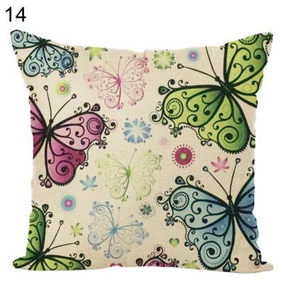 

Butterfly Printed Soft Throw Pillow Case Cushion Cover Sofa Bed Car Home Decor