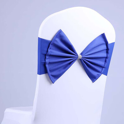 

Chair Sash Bow Elastic Chair Ribbon Back Tie Bands for Wedding Party Ceremony Banquet