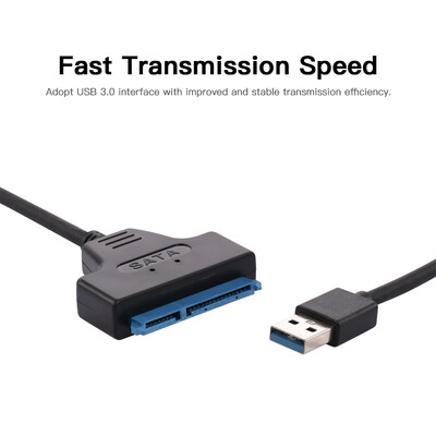

USB30 to SATA Adapter 25 Inch Hard Drive SSD Cable Converter USB30 to SATA 22 Pin Fast Speed