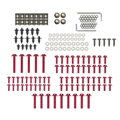 

Complete Motorcycle Fairing Bolts Screws Bodywork Kit 194pcs Fasterners Kit Set