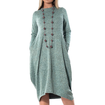 

Casual Irregular Women Dress Big Sizes 2017 Autumn Winter Bud Plus Size 5X