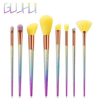 

Toponeto 8 Pcs Tapered High-end Plastic Handle Scrub Makeup Brushes