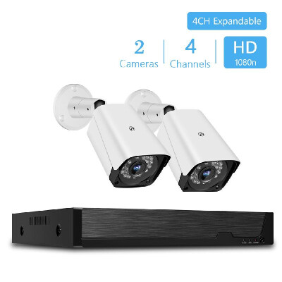 

1080n Pro HD 4CH Video Security Digital Recorder 2pcs Analog Security Cameras HDD Not Included AU Plug