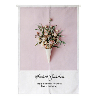 

Toponeto Small Fresh Green Leaf Cotton Linen Curtain Curtain Home Curtain Half Curtain