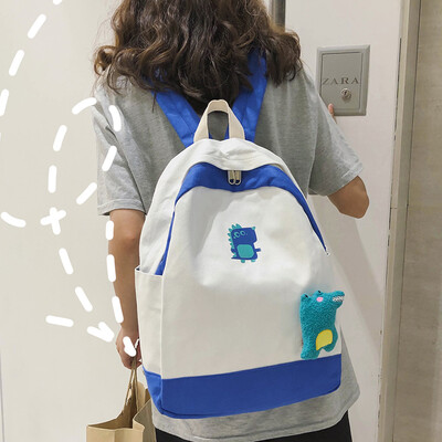 

Ugly funny old-fashioned girlsschoolbags Korean version of high school students backpacks&shoulder bags