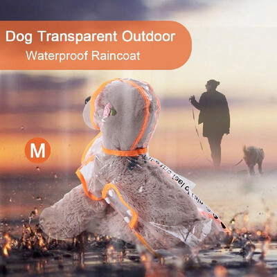 

Dog Raincoat Transparent Waterproof Outdoor Raincoat for Medium Size Puppy Dogs
