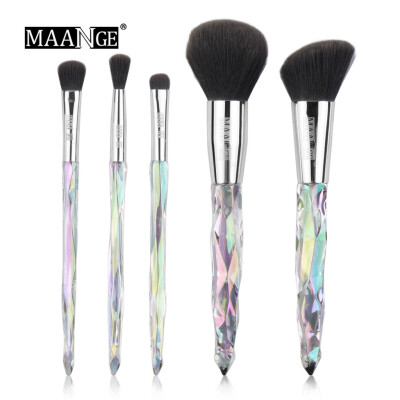 

〖Follure〗5Pcs Multifunctional Cosmetic Eyebrow Eyeshadow Foundation Brush Makeup Tool