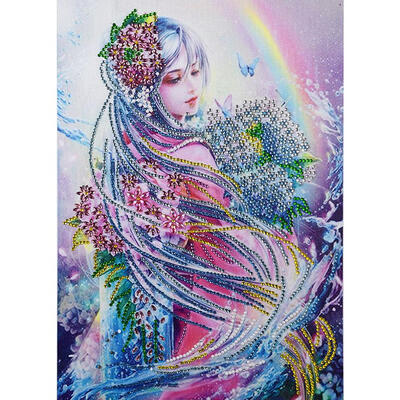 

5D DIY Special Shaped Diamond Painting Fairy Cross Stitch Embroidery Mosaic