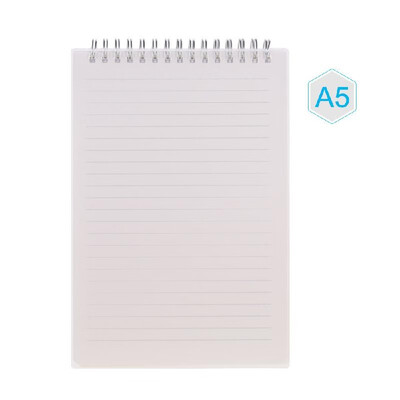 

A5 Size Spiral Book Coil Notebook 5mm Grid Transparent PVC Cover for Sketch Diary Memo Simple Notebooks Office&School Stationa