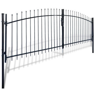 

Double Door Fence Gate with Spear Top 13 x 5