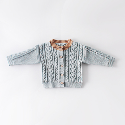 

Lovely Newborn Baby Kids Boys Girl Button Sweater Autumn Winter Knitted Coat