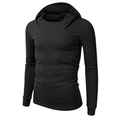 

Men Long Sleeve Hoodie Hooded Sweatshirt Plain Overcoat Pullover Jumper -3XL