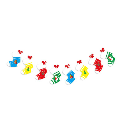 

Tailored Christmas Window Hotel Party Home Hanging DIY Decor Banner Colorful