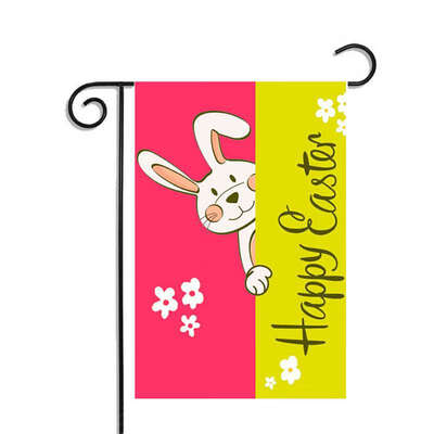 

Easter Flag Decoration Outdoor Holiday Garden Flags Double-sided Printing Waterproof Sunscreen Garden Flag for Easter