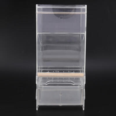 

Greensen Automatic Bird Feeder Food Feeding Parrot Pet Dispenser Cage with Single Rod