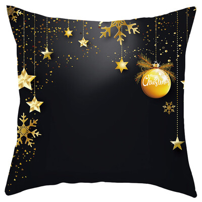 

Siaonvr Merry Christmas Short Plush Pillowcase Sofa Pad Set Home Decoration 18x18 Inch
