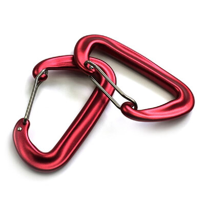 

2 PCS High Duty Carabiner 12KN Ultralight Clip Outdoor Camping Hammocks Traveling Backpacking Wire Gate Carabiners