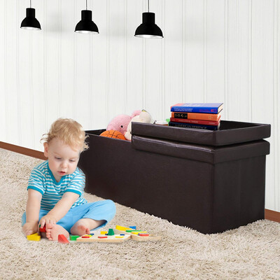 

Siaonvr Folding Storage Ottoman Bench With Flipping Lid Sofa Stool Clothing Shoes Bench